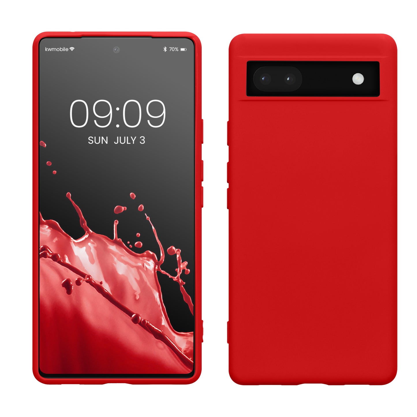 kwmobile Case Compatible with Google Pixel 6a Protective Cover for Wireless Charging Case