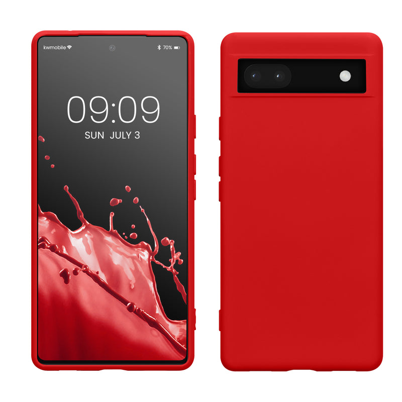 kwmobile Case Compatible with Google Pixel 6a Protective Cover for Wireless Charging Case
