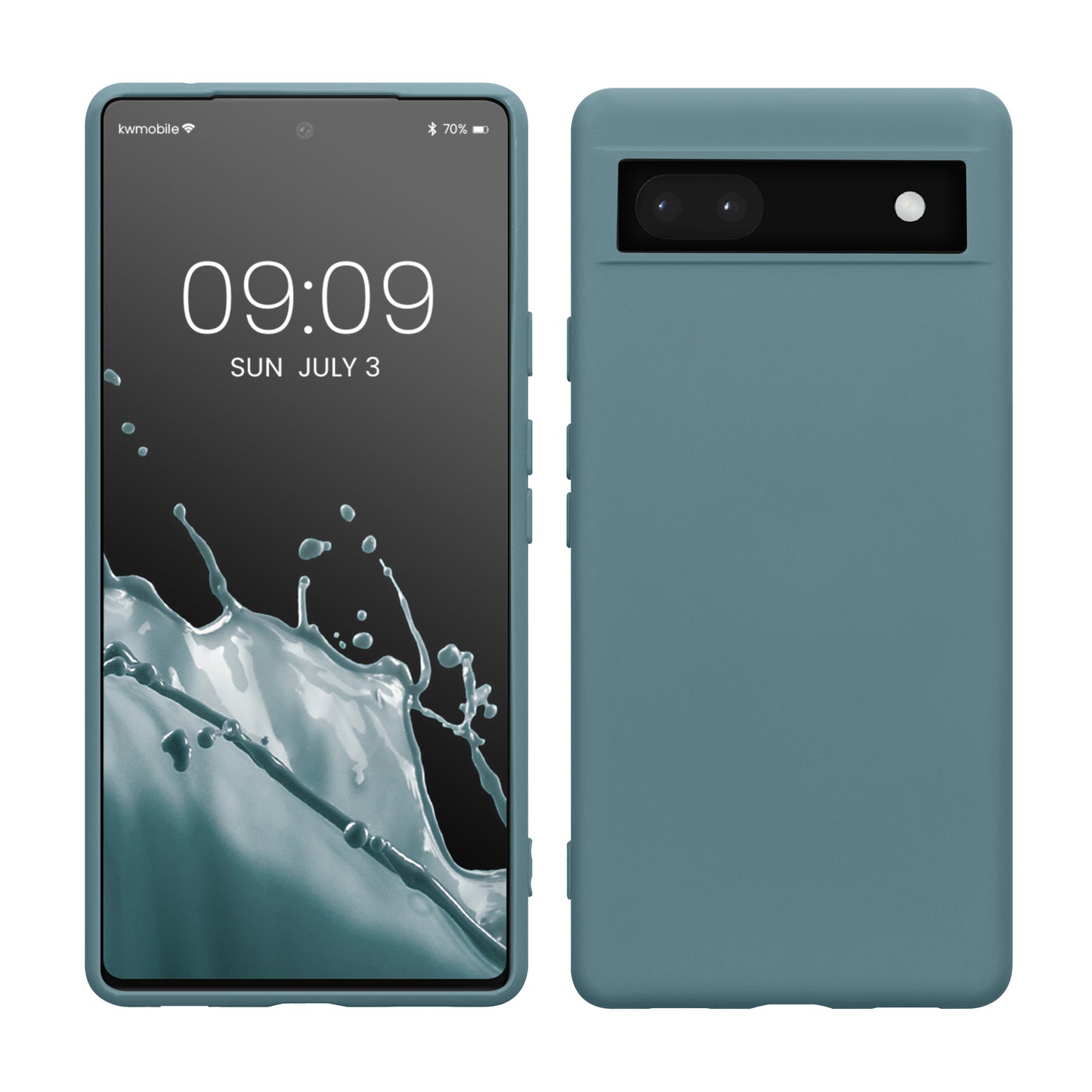 kwmobile Case Compatible with Google Pixel 6a Protective Cover for Wireless Charging Case