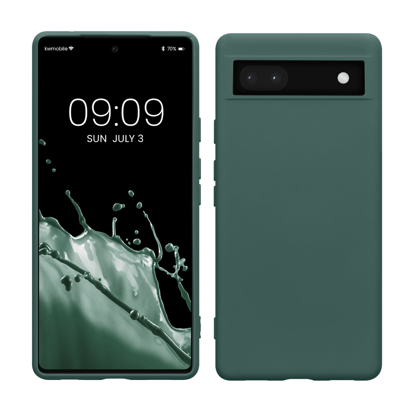 kwmobile Case Compatible with Google Pixel 6a Protective Cover for Wireless Charging Case