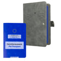kwmobile Pet Passport Cover for Animals Protective Sleeve for EU Pet Passport Pet Vaccination Card Cover Faux Leather