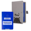 kwmobile Pet Passport Cover for Animals Protective Sleeve for EU Pet Passport Pet Vaccination Card Cover Faux Leather