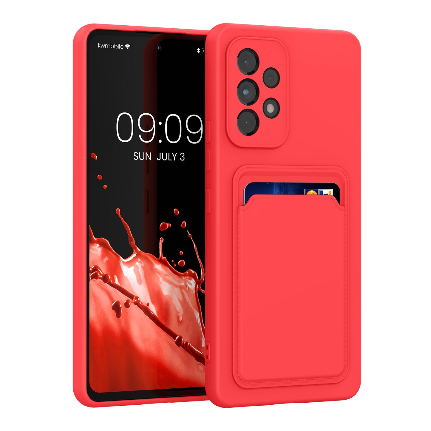 kwmobile Phone Case Compatible with Samsung Galaxy A53 5G Case - Phone Cover with Card Slot