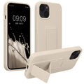 kwmobile Cell Phone Case for Apple iPhone 13 with Finger Holder and Stand Protective Cover