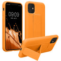 kwmobile Cell Phone Case for Apple iPhone 11 with Finger Holder and Stand Protective Cover