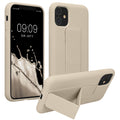kwmobile Cell Phone Case for Apple iPhone 11 with Finger Holder and Stand Protective Cover