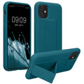 kwmobile Cell Phone Case for Apple iPhone 11 with Finger Holder and Stand Protective Cover
