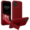 kwmobile Cell Phone Case for Apple iPhone 11 with Finger Holder and Stand Protective Cover