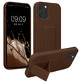 kwmobile Cell Phone Case for Apple iPhone 12 / iPhone 12 Pro with Finger Holder and Stand Protective Cover