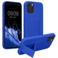 kwmobile Cell Phone Case for Apple iPhone 12 / iPhone 12 Pro with Finger Holder and Stand Protective Cover