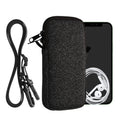 kwmobile Phone Pouch for Smartphones - Phone Bag with Lanyard 15.2 x 8.3 cm Inner Dimensions
