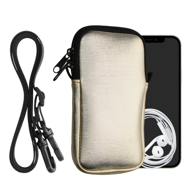 kwmobile Phone Pouch for Smartphones - Phone Bag with Lanyard 15.2 x 8.3 cm Inner Dimensions