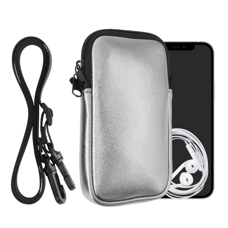 kwmobile Phone Pouch for Smartphones - Phone Bag with Lanyard 15.2 x 8.3 cm Inner Dimensions