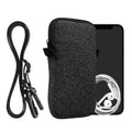 kwmobile Phone Pouch for Smartphones - Phone Bag with Lanyard 15.2 x 8.3 cm Inner Dimensions