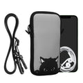 kwmobile Cell Phone Pouch for Smartphones - Cell Phone Bag with Chain 16.5 x 8.9 cm Inner Dimensions - Don't touch my Phone