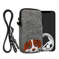 kwmobile Cell Phone Case for Smartphones 6.5" Phone Cover with Chain 16.5 x 8.9 cm Inner Dimensions Don't Touch My Phone