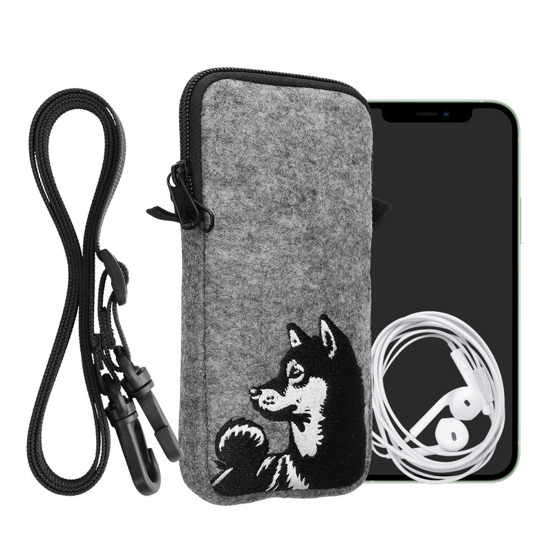 kwmobile Cell Phone Case for Smartphones 6.5" Phone Cover with Chain 16.5 x 8.9 cm Inner Dimensions Don't Touch My Phone