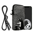 kwmobile Cell Phone Case for Smartphones 6.5" Phone Cover with Chain 16.5 x 8.9 cm Inner Dimensions Don't Touch My Phone