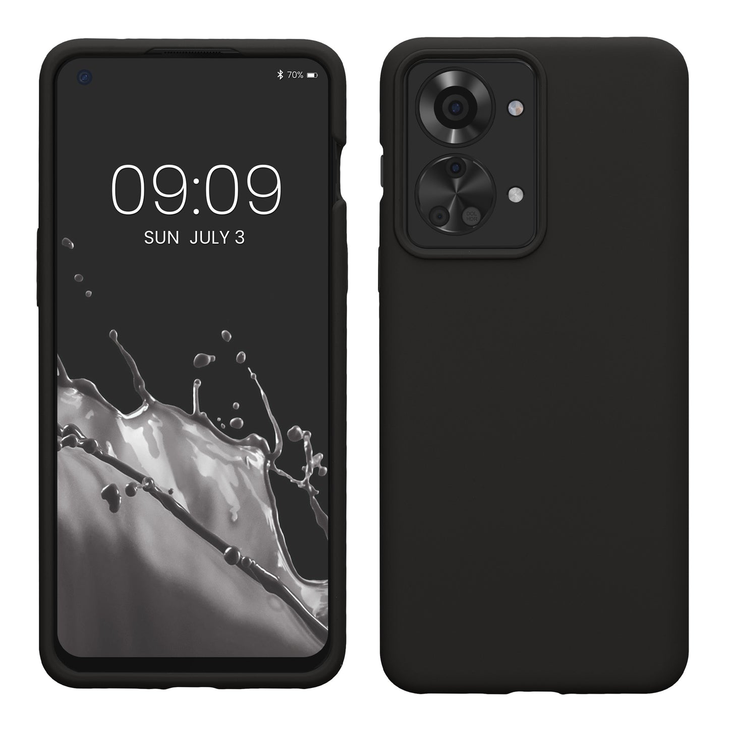 kwmobile Phone Case for OnePlus Nord 2T 5G Case Silicone Wireless Charging Protective Cover