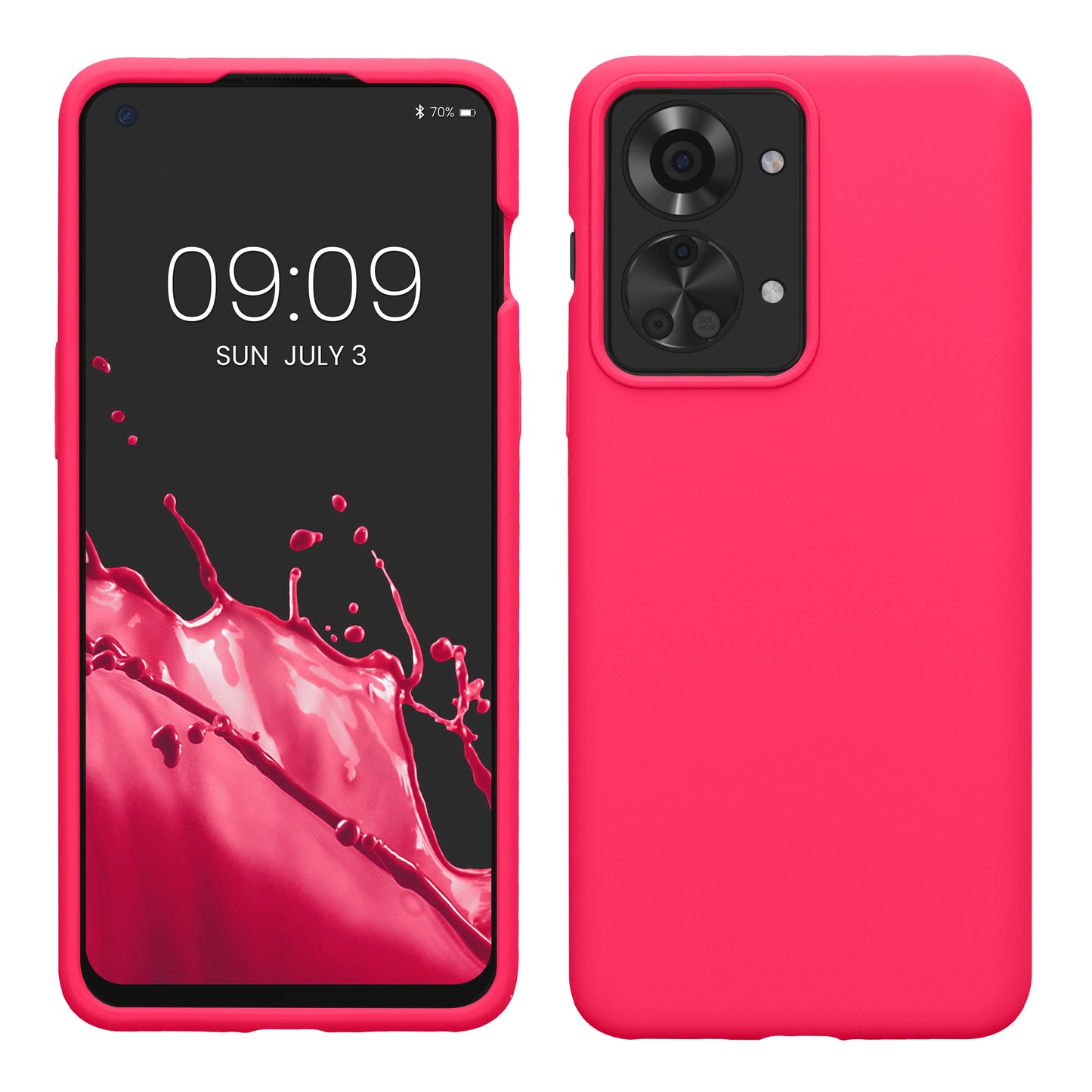 kwmobile Phone Case for OnePlus Nord 2T 5G Case Silicone Wireless Charging Protective Cover