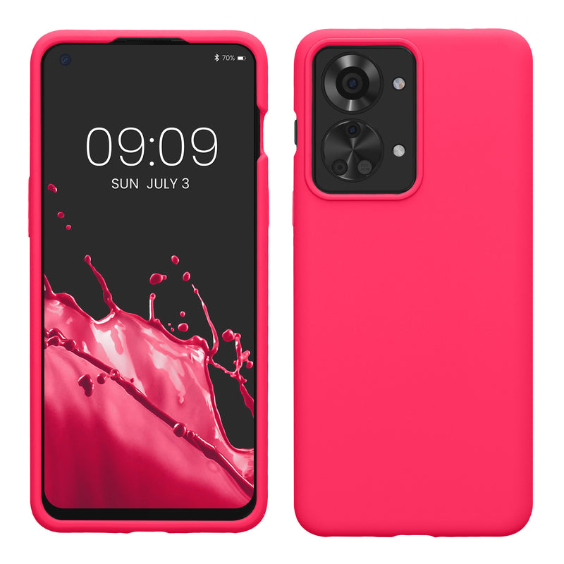 kwmobile Phone Case for OnePlus Nord 2T 5G Case Silicone Wireless Charging Protective Cover