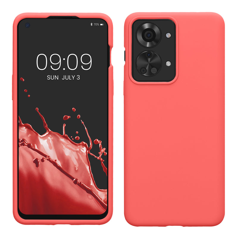 kwmobile Phone Case for OnePlus Nord 2T 5G Case Silicone Wireless Charging Protective Cover