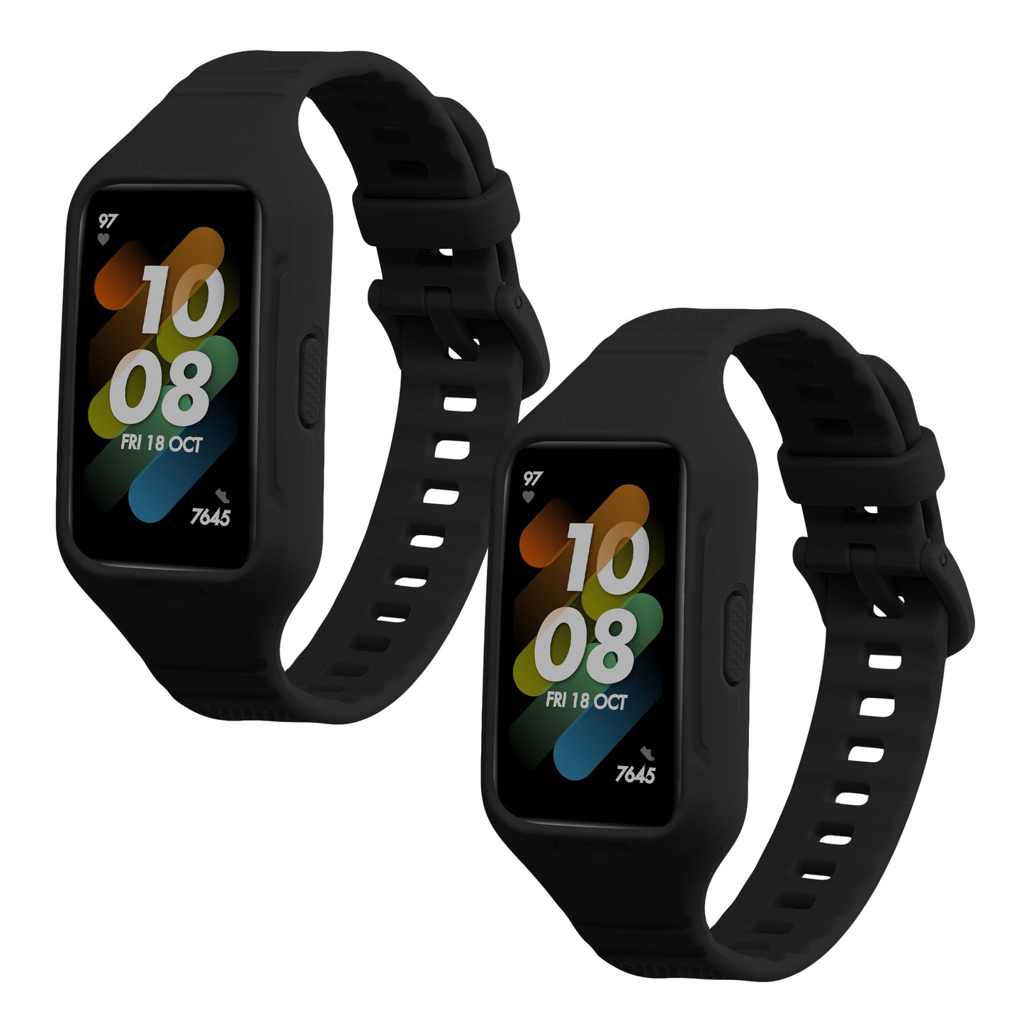 kwmobile Watch Strap for Huawei Band 7 / Band 6 / Honor Band 6 Bracelet Fitness Tracker Band Set Replacement Strap Smartwatch
