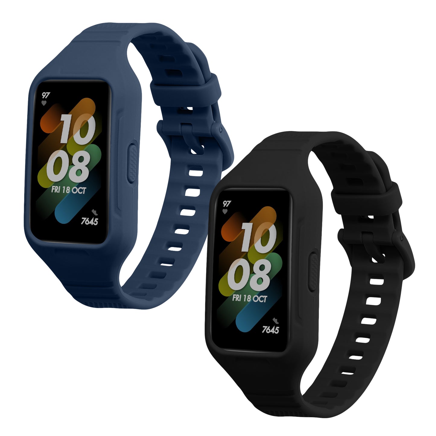 kwmobile Watch Strap for Huawei Band 7 / Band 6 / Honor Band 6 Bracelet Fitness Tracker Band Set Replacement Strap Smartwatch