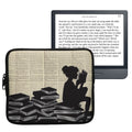 kwmobile Bag for eReader - Case Cover Galaxy Tree Meadow Grey Black - Inner Dimensions
