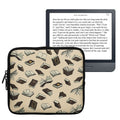 kwmobile Bag for eReader - Case Cover Galaxy Tree Meadow Grey Black - Inner Dimensions