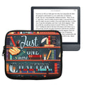 kwmobile Bag for eReader - Case Cover Galaxy Tree Meadow Grey Black - Inner Dimensions