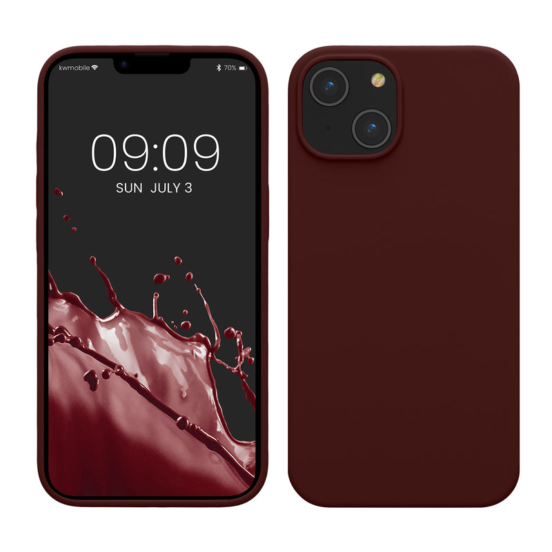 kwmobile Phone Case for iPhone 14 - Silicone Cover - Wireless Charging