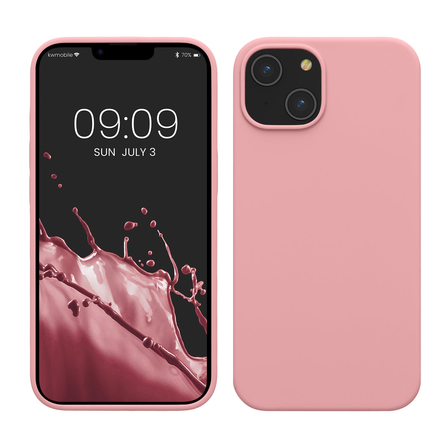 kwmobile Phone Case for iPhone 14 - Silicone Cover - Wireless Charging