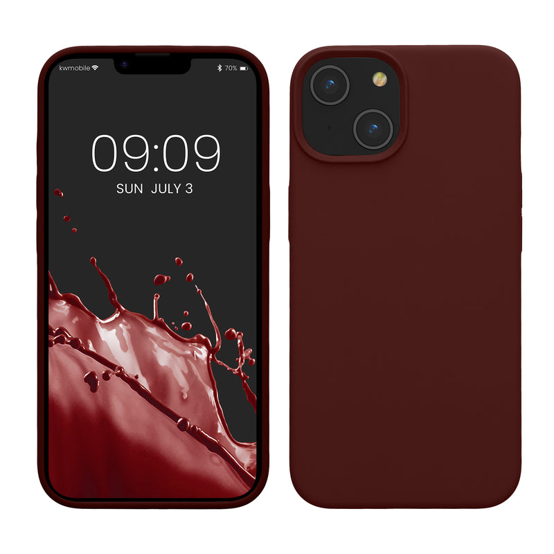 kwmobile Phone Case for iPhone 14 - Silicone Cover - Wireless Charging