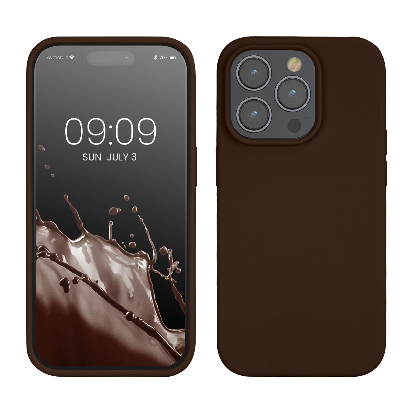 kwmobile Phone Case for iPhone 14 Pro Case - Silicone Cover - Wireless Charging