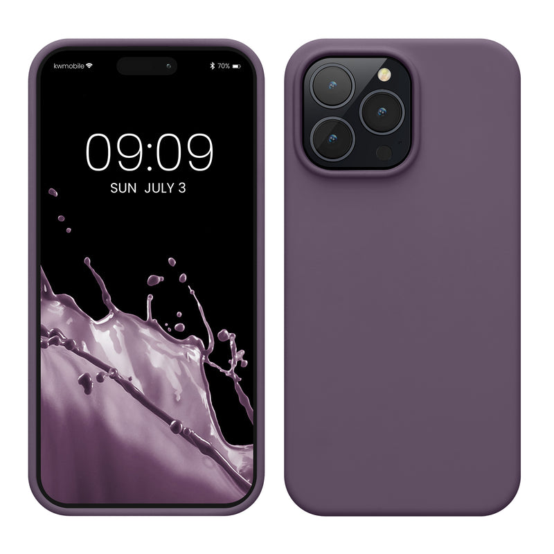 kwmobile Phone Case for iPhone 14 Pro Max - Silicone Cover - Wireless Charging