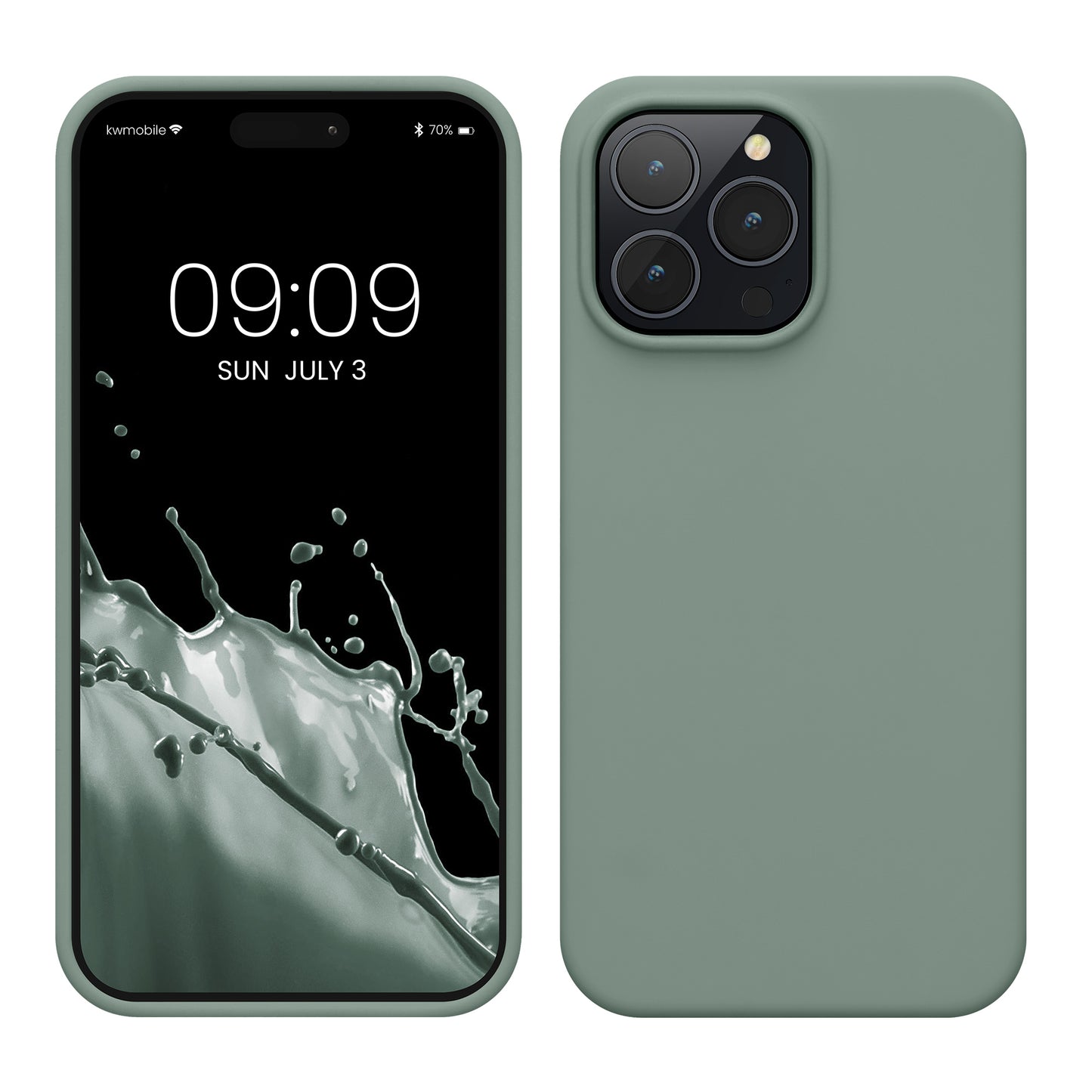 kwmobile Phone Case for iPhone 14 Pro Max - Silicone Cover - Wireless Charging