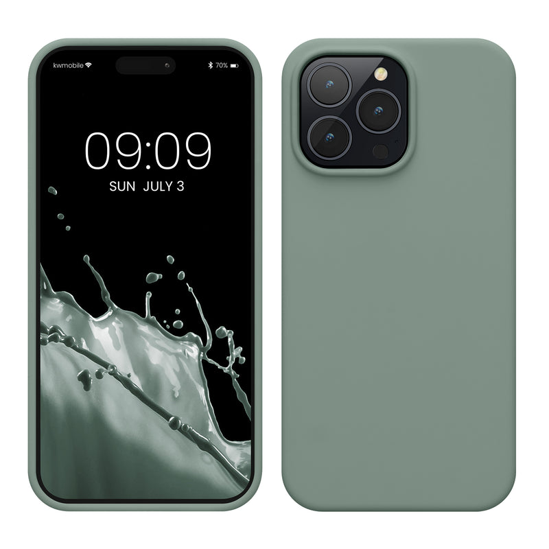 kwmobile Phone Case for iPhone 14 Pro Max - Silicone Cover - Wireless Charging