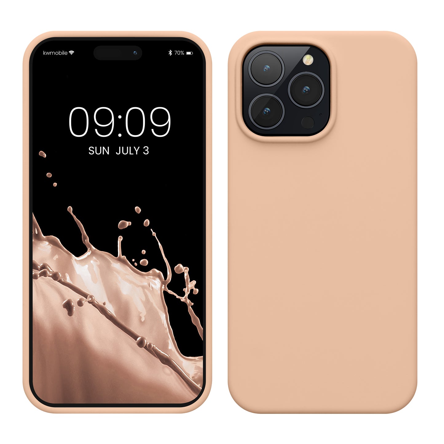 kwmobile Phone Case for iPhone 14 Pro Max - Silicone Cover - Wireless Charging