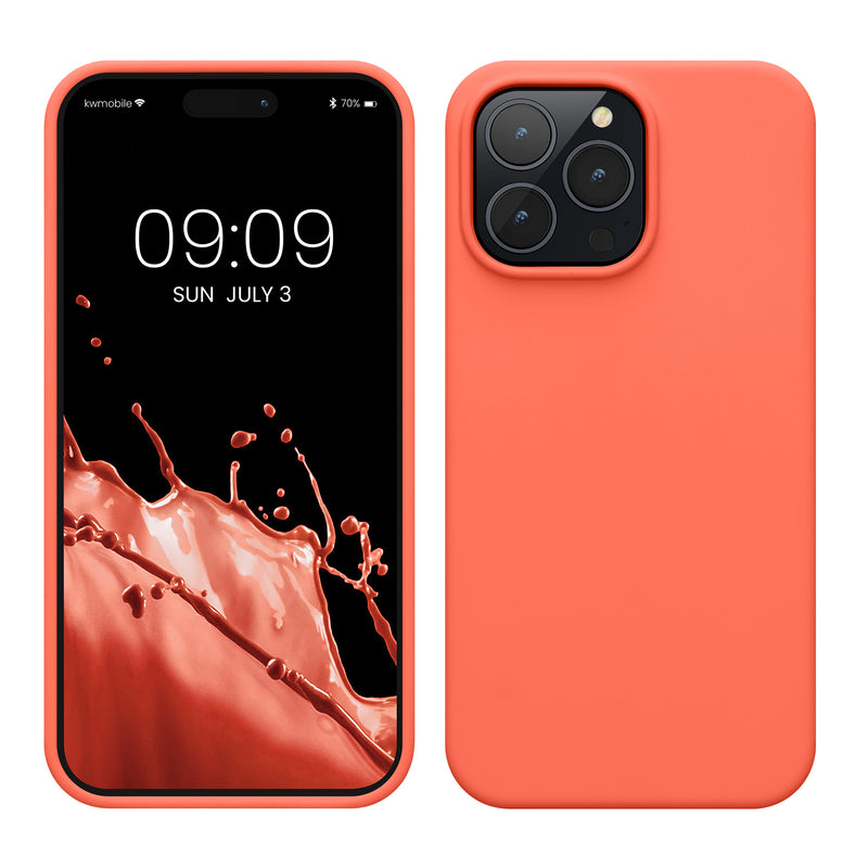 kwmobile Phone Case for iPhone 14 Pro Max - Silicone Cover - Wireless Charging