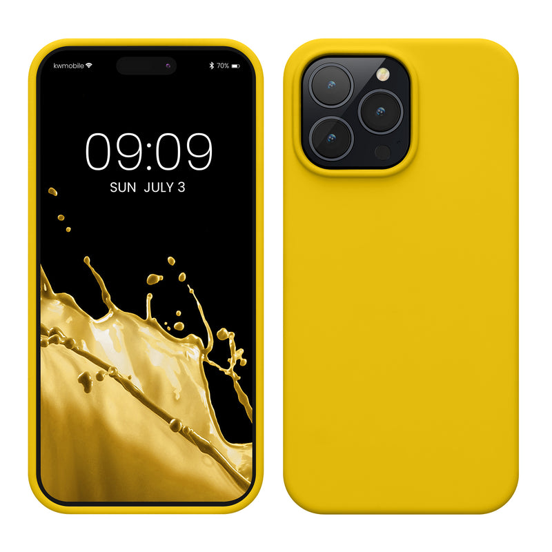 kwmobile Phone Case for iPhone 14 Pro Max - Silicone Cover - Wireless Charging