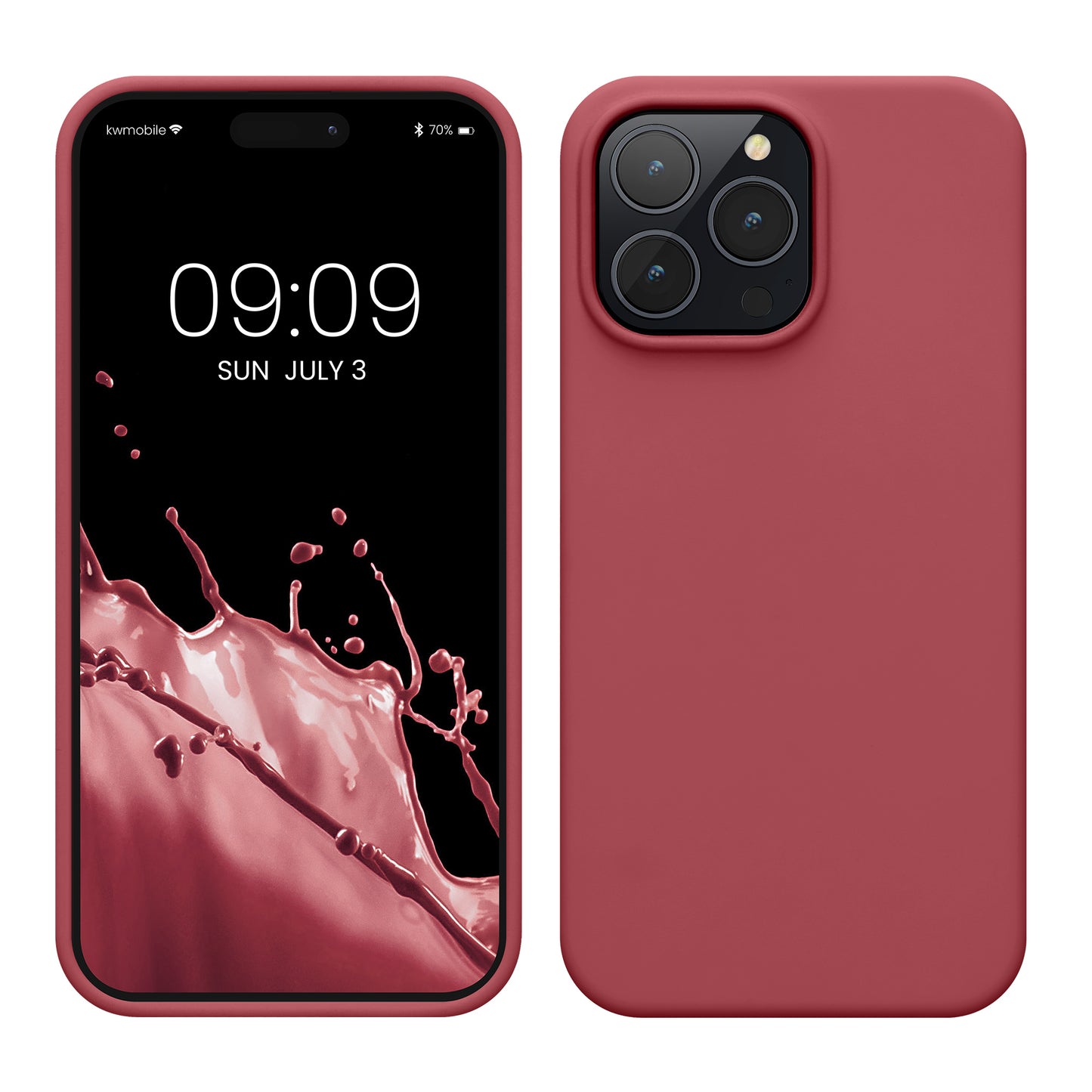 kwmobile Phone Case for iPhone 14 Pro Max - Silicone Cover - Wireless Charging