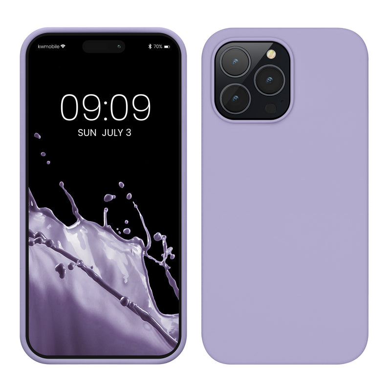 kwmobile Phone Case for iPhone 14 Pro Max - Silicone Cover - Wireless Charging