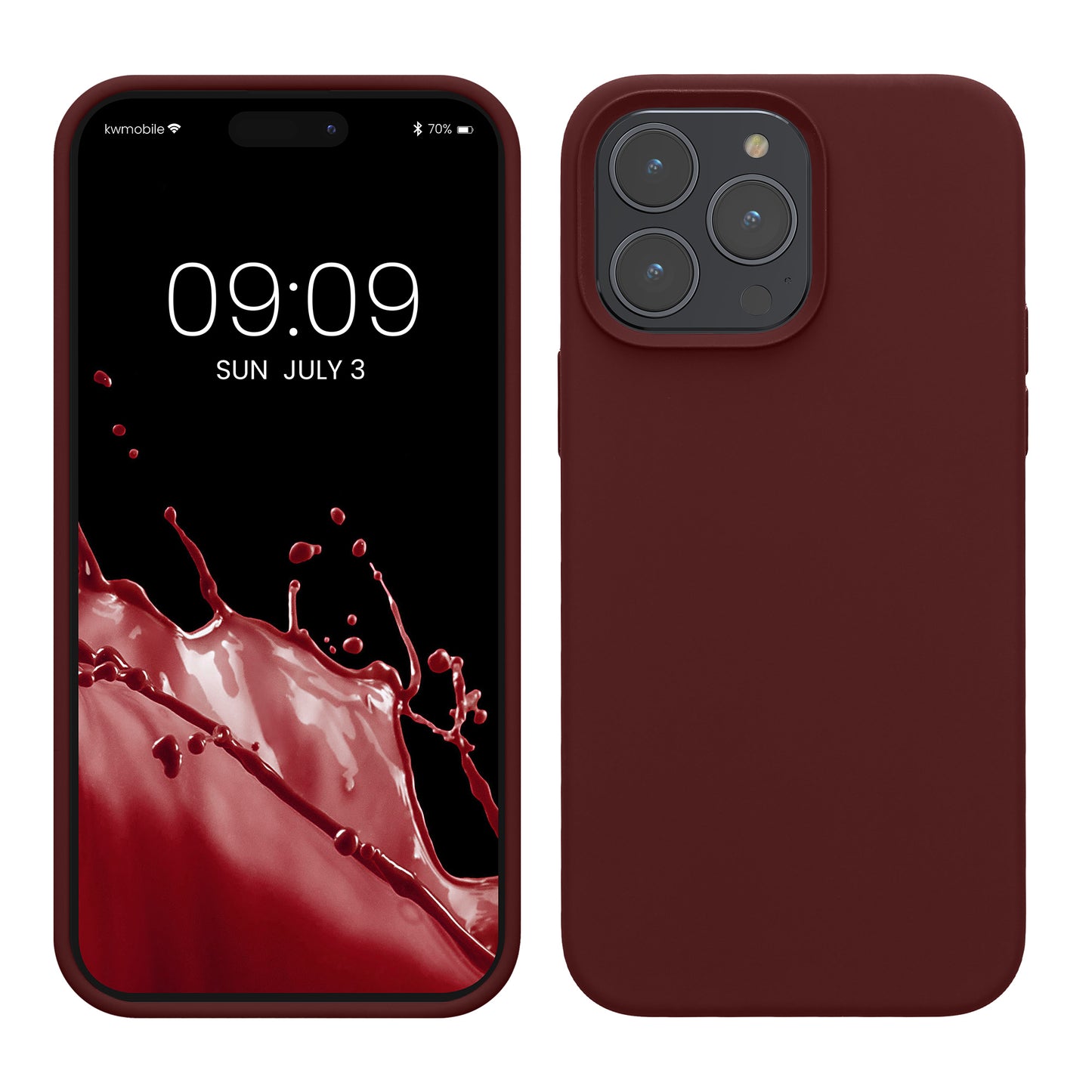 kwmobile Phone Case for iPhone 14 Pro Max - Silicone Cover - Wireless Charging