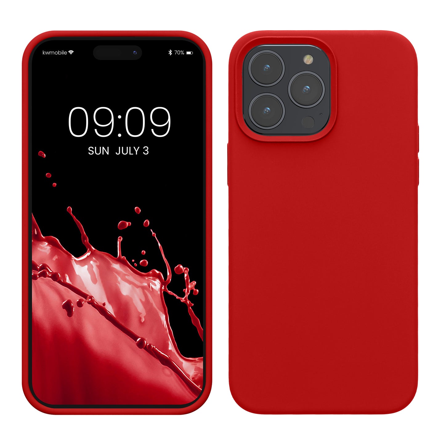 kwmobile Phone Case for iPhone 14 Pro Max - Silicone Cover - Wireless Charging
