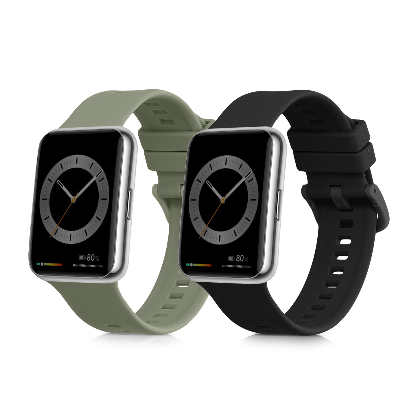 kwmobile Watch Strap for Huawei Watch Fit 2 Band Fitness Tracker Strap Set Replacement Band Smartwatch