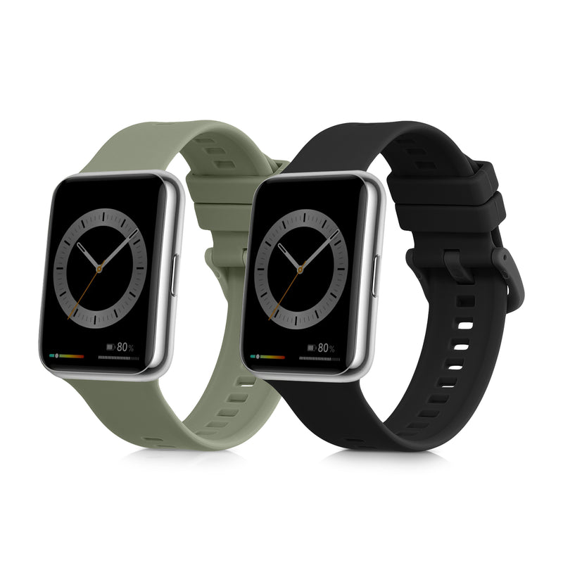 kwmobile Watch Strap for Huawei Watch Fit 2 Band Fitness Tracker Strap Set Replacement Band Smartwatch
