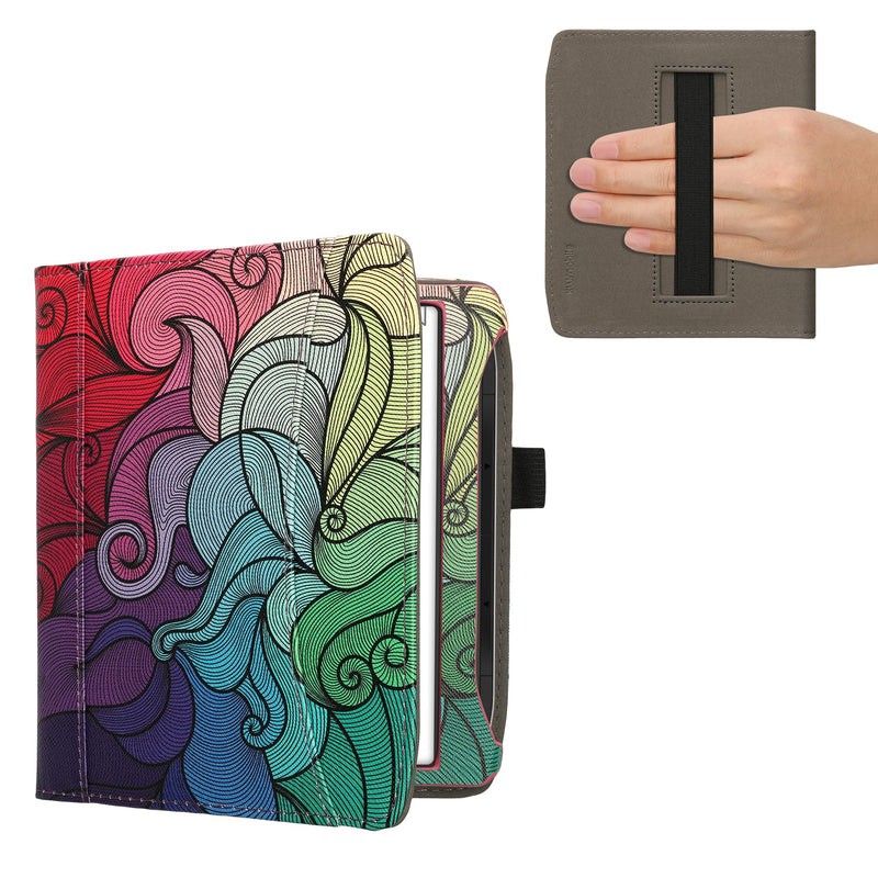 kwmobile Flip Case Compatible with Pocketbook Era / Era Color - Front Pocket Hand Strap