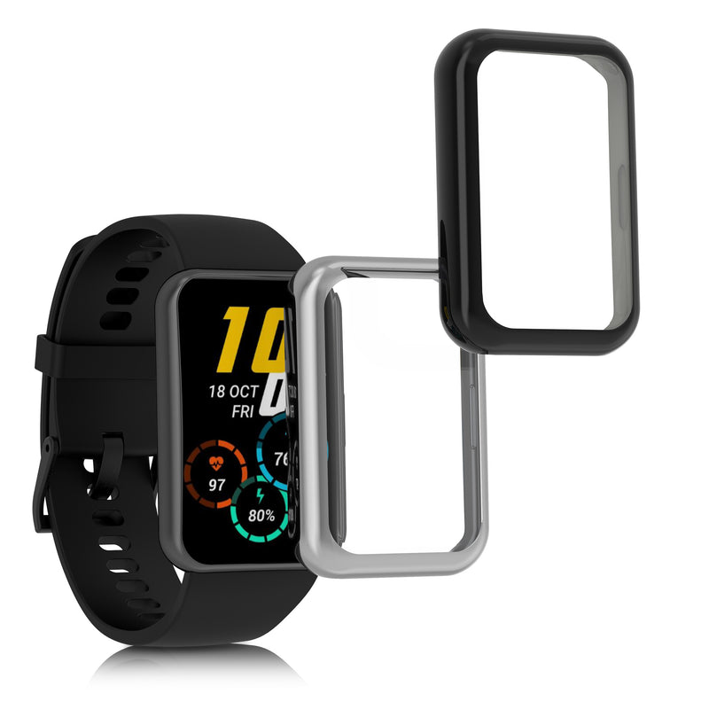 kwmobile Protective Case for Huawei Watch Fit 2 Fullbody Display Cover Set