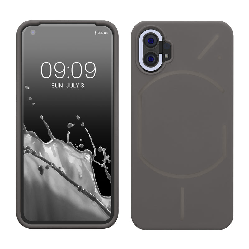 kwmobile Phone Case for Nothing Phone (1) - Silicone Cover - Wireless Charging - Protective Case